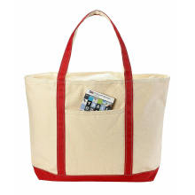 Designer Handbags Online Light Weight Canvas Tote Beach Handbag with Zippered up Closure